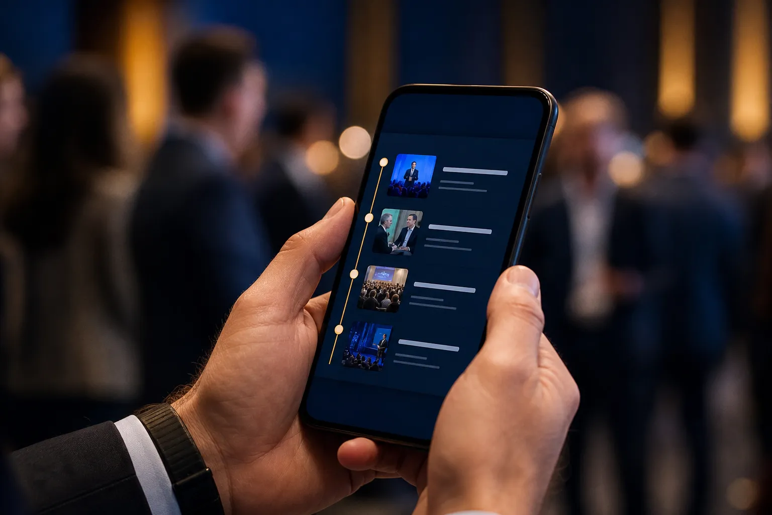 Event app in delegates' hands
