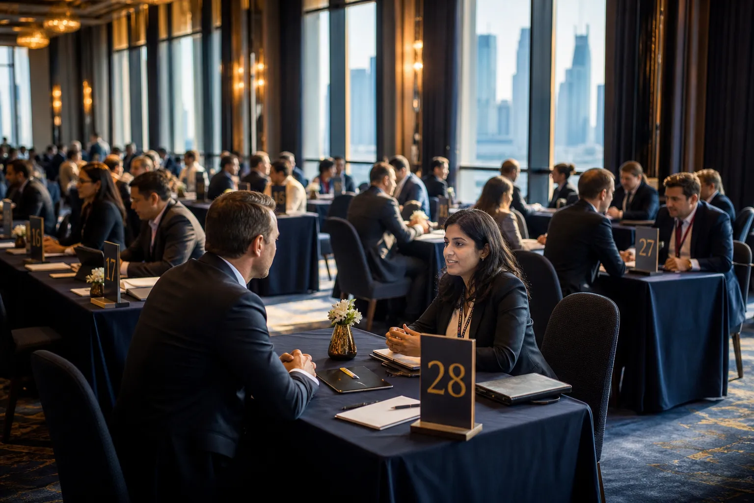 Buyer seller meeting hall